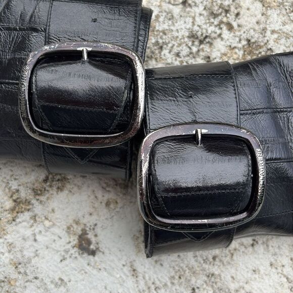 Saint Laurent eel skin boots - Picture 10 of 12